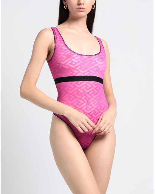 Versace Pink Lingerie Bodysuit