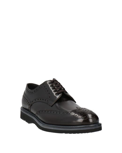 Lo.white Black Dark Lace-Up Shoes Soft Leather for men