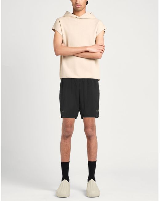 EA7 Black Shorts & Bermuda Shorts Polyester, Elastane for men