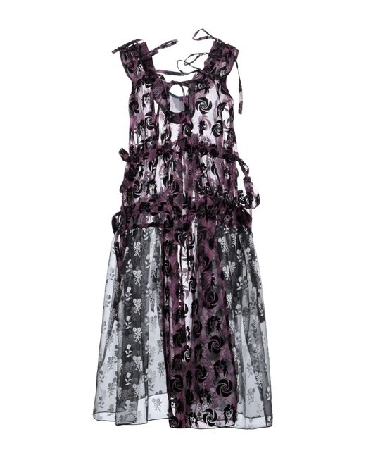 Chopova Lowena Purple Midi Dress
