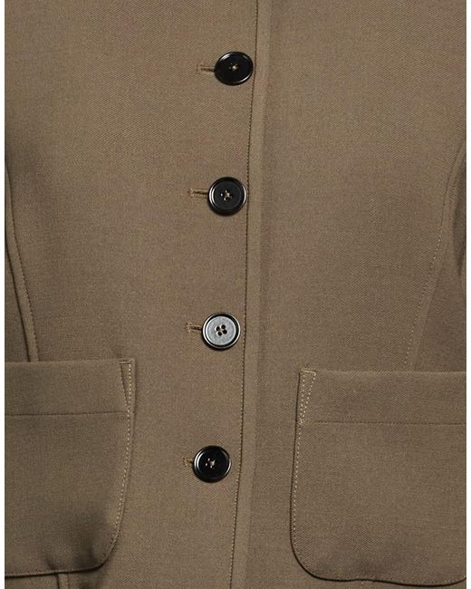 High Green Military Jacket Polyester, Virgin Wool, Elastane