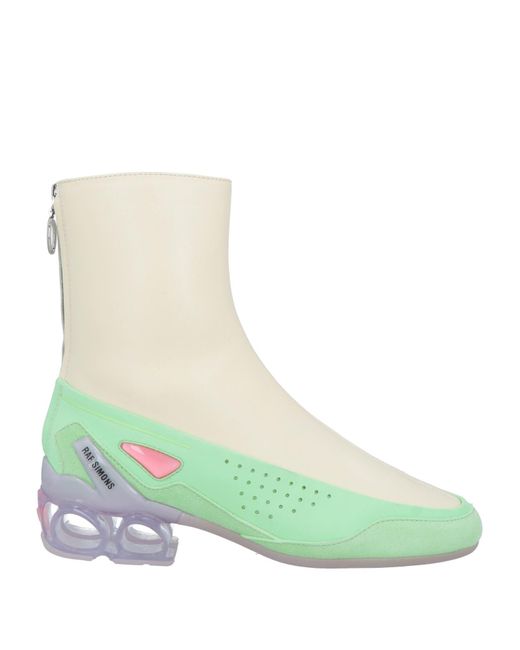 Raf Simons Green Ankle Boots