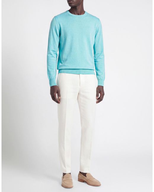 Ballantyne Blue Slate Sweater Cotton for men