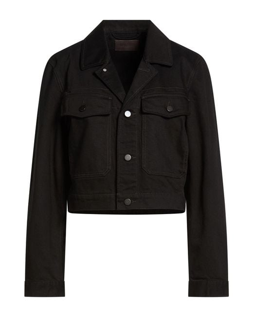 Lemaire Black Denim Outerwear Cotton