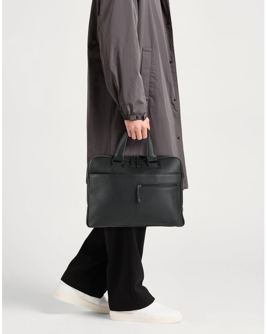 Piquadro Black Handbag Soft Leather for men