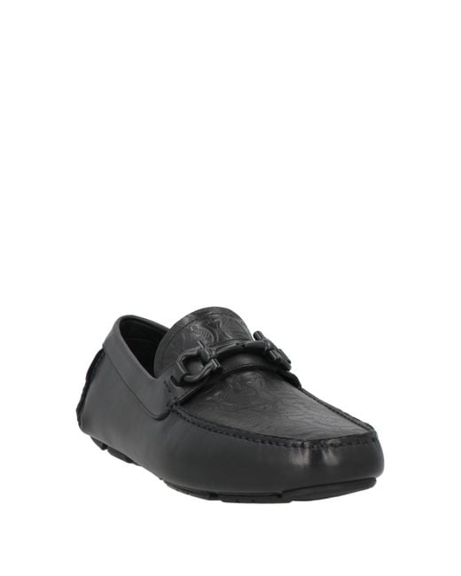 Ferragamo Black Loafers Calfskin for men