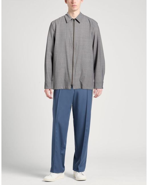 Herno Gray Jacket Polyester, Wool, Elastane for men