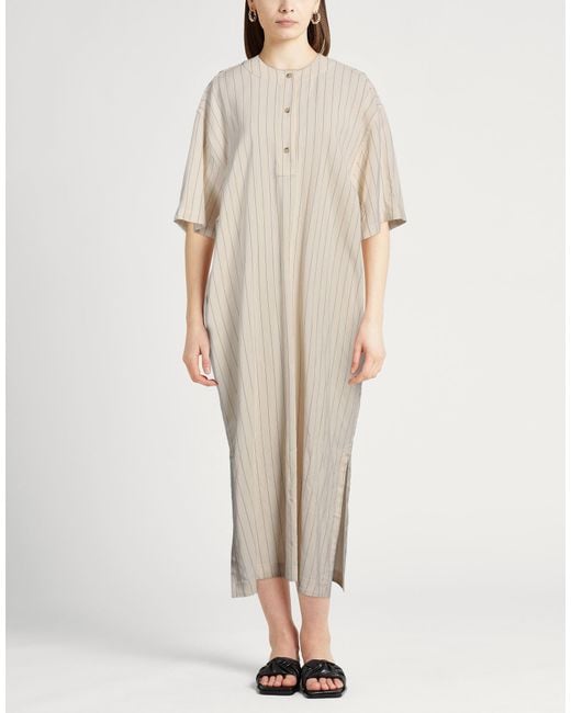 Totême  Natural Maxi Dress Viscose, Lyocell