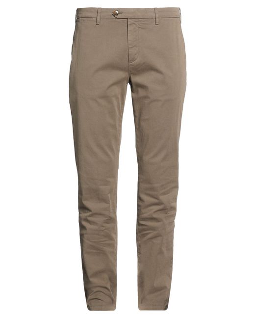 Canali Gray Pants Cotton, Elastane for men
