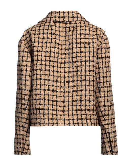 Sandro Brown Blazer Acrylic, Virgin Wool, Polyamide