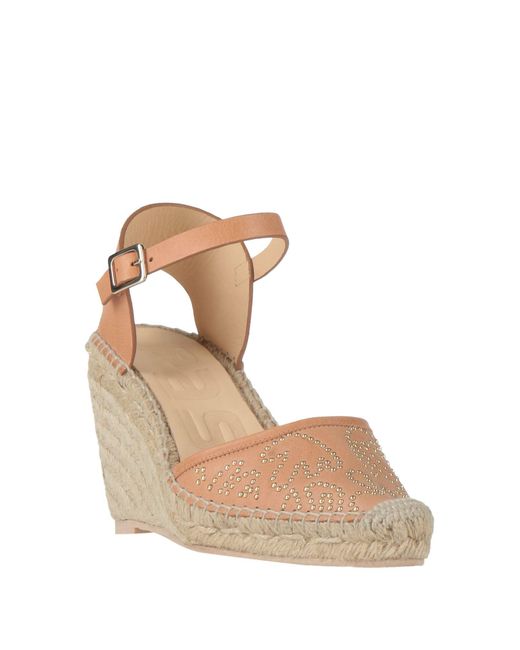 Ras Brown Espadrilles Leather