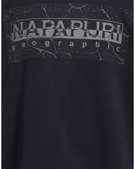 Napapijri Black Sweatshirt Cotton, Polyester, Elastane for men