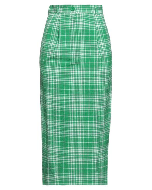 Sportmax Green Midi Skirt