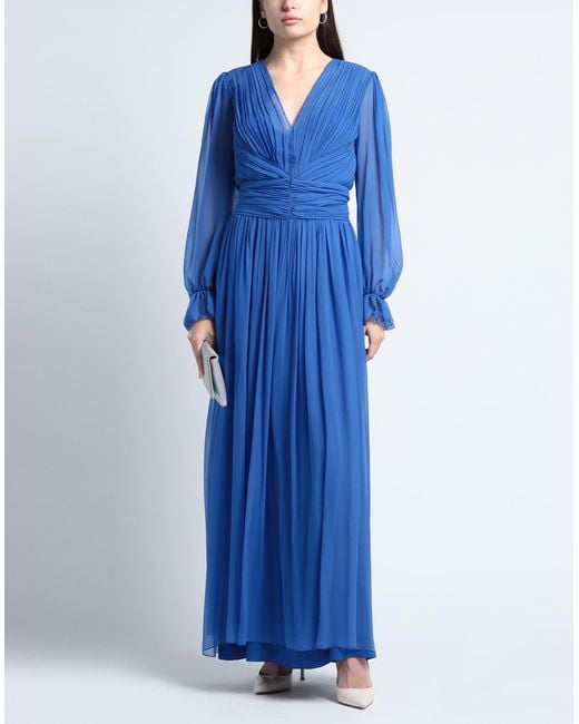 Alberta Ferretti Blue Maxi-Kleid
