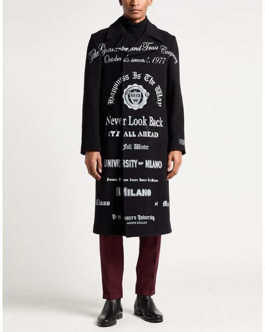 MSGM Black Coat for men