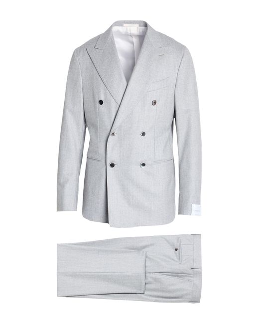 Caruso Gray Light Suit Wool for men