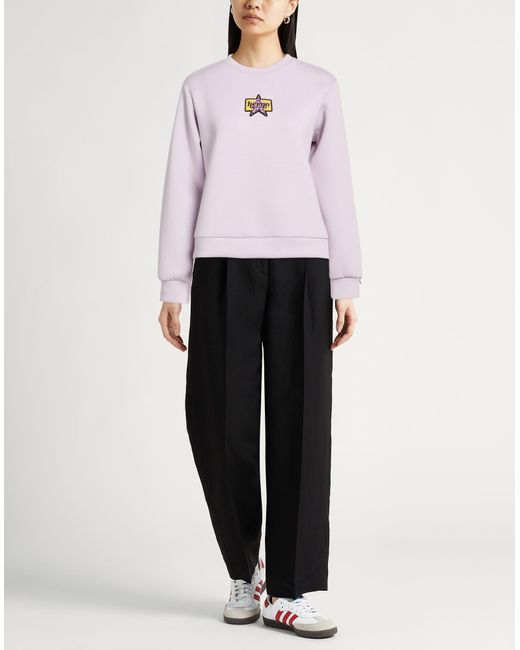 Herno Pink Lilac Sweatshirt Polyester, Viscose, Elastane