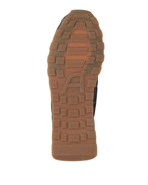 Ash Blue Midnight Sneakers Leather