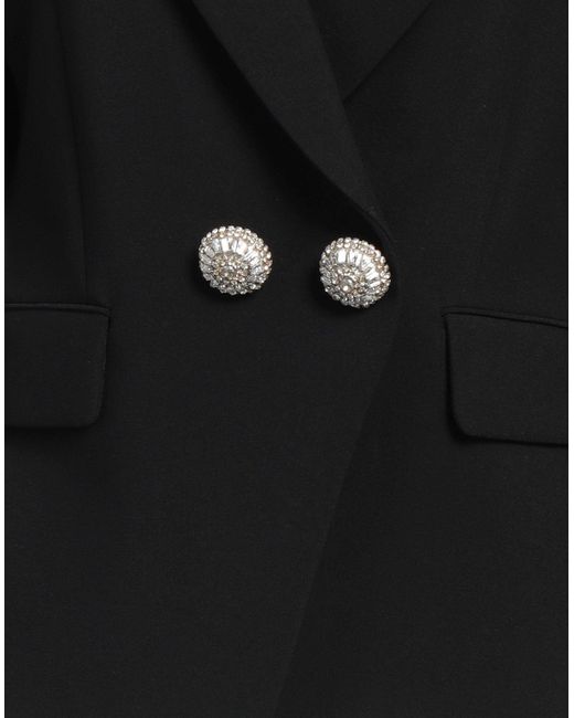 Nora Barth Black Blazer Polyester, Wool, Viscose, Elastane