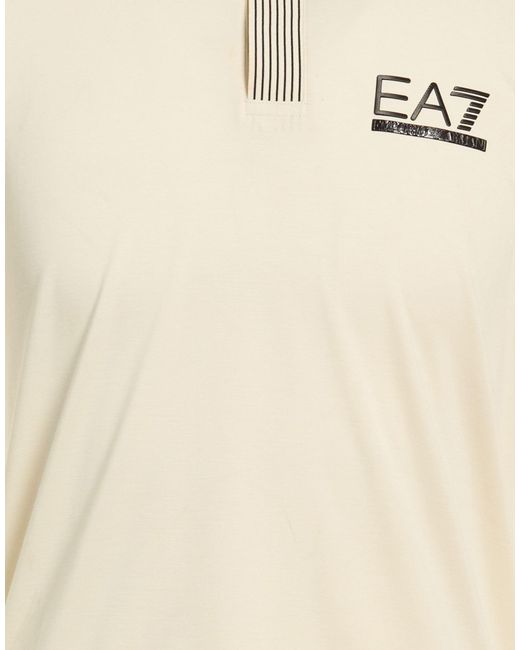EA7 Natural Polo Shirts for men