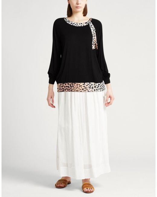 Liu Jo Black Top Viscose, Elastane, Polyester