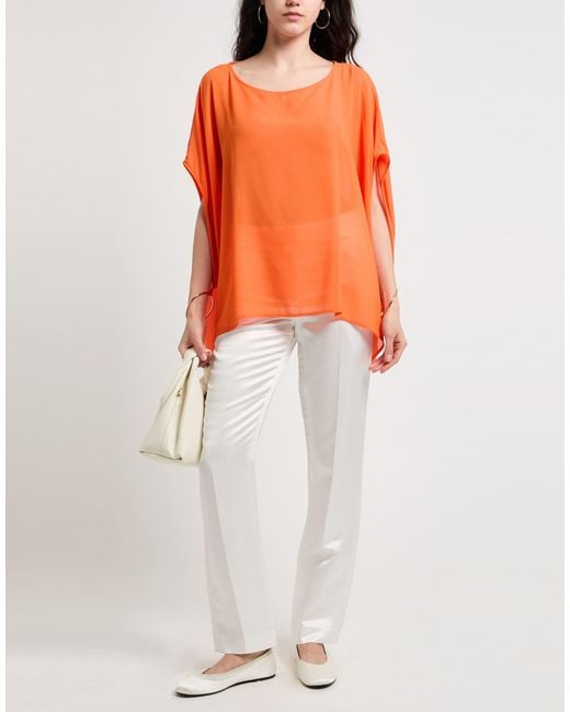 Top Éclà de color Orange