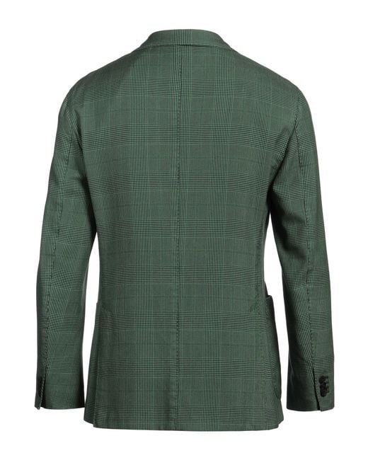 Boglioli Green Blazer Silk for men