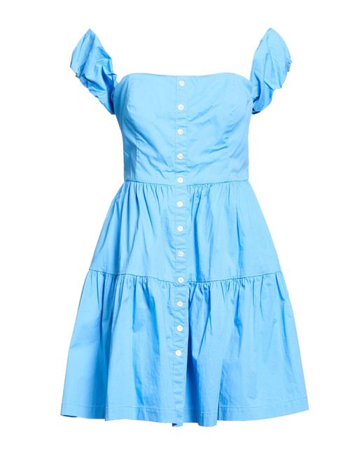 Staud Blue Mini Dress