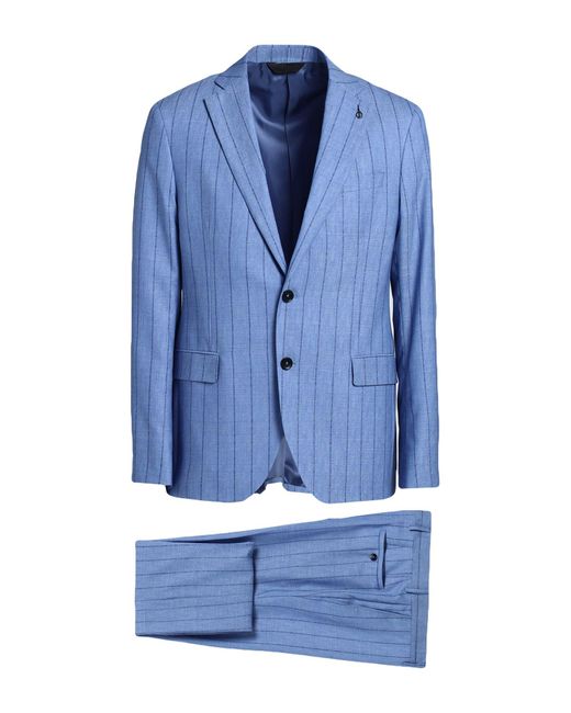 Paoloni Suit in Blue for Men | Lyst