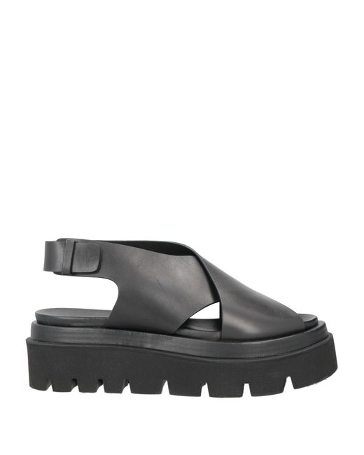 Elena Iachi Women's Gray Sandals Leather