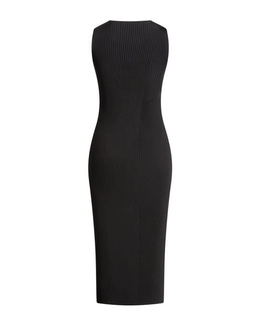 McQueen Black Midi Dresses