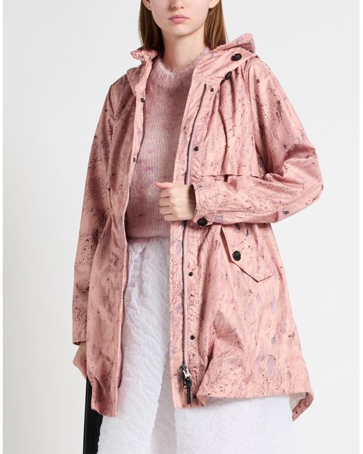 Woolrich Pink Overcoat & Trench Coat