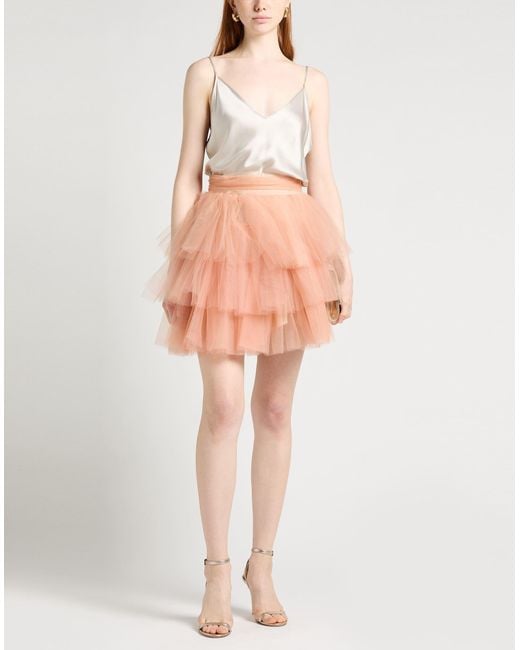 Pinko Pink Mini Skirt Polyester