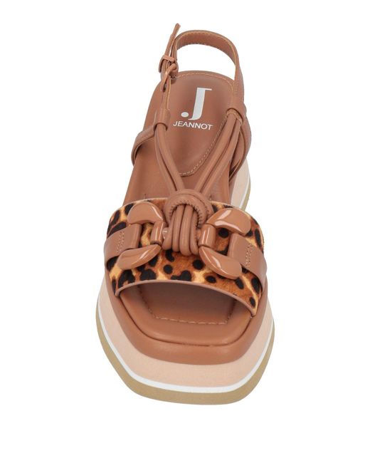Jeannot Brown Sandals