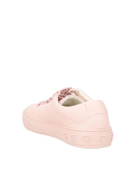 Ferragamo Pink Light Sneakers Leather