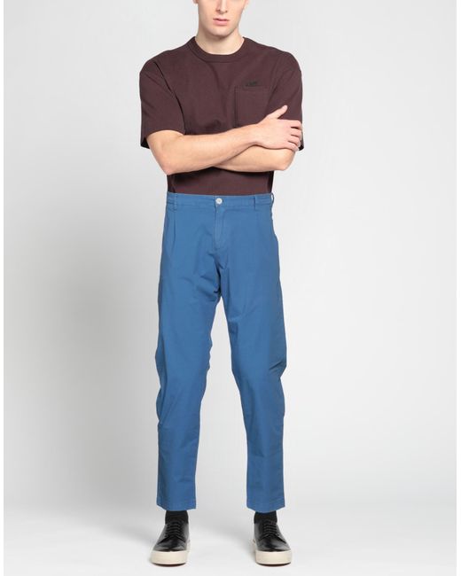 Yan Simmon Blue Trouser for men