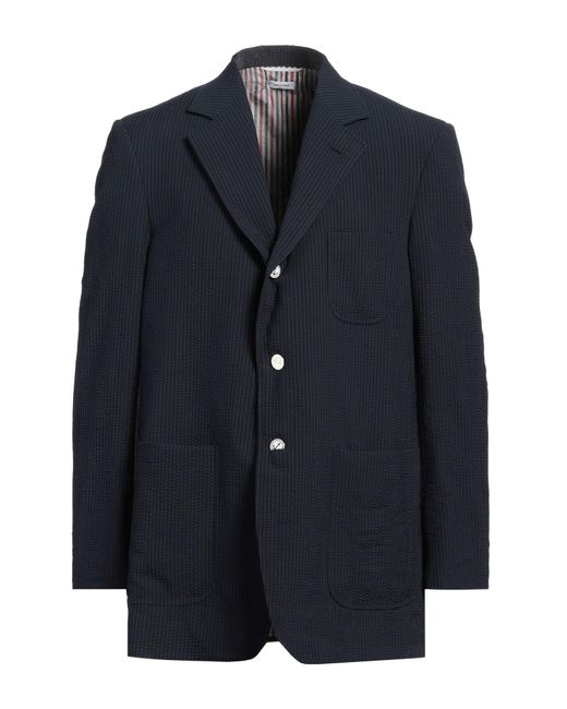 Thom Browne Blue Blazer Wool for men