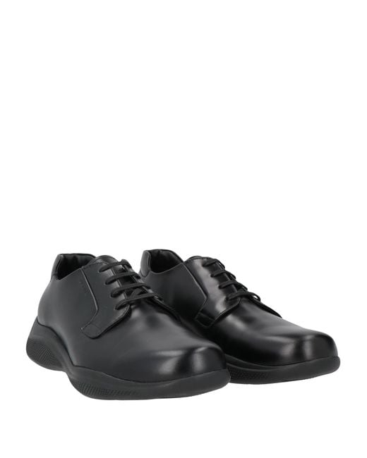 Prada Black Lace-up Shoes for men