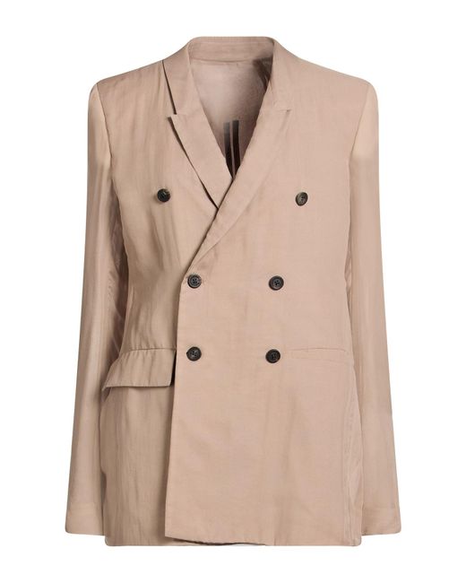 Rick Owens Natural Blazer Silk