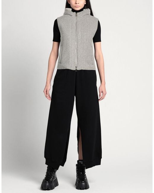 Purotatto Gray Vest Viscose, Polyester, Wool, Elastane