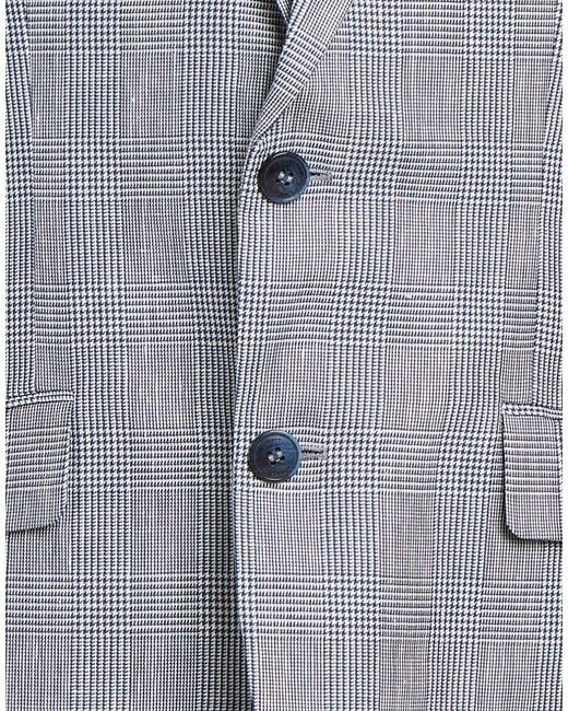Hackett Blue Blazer Linen, Polyester, Wool for men
