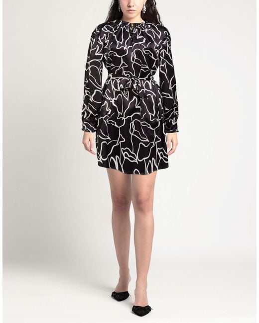Please Black Mini Dress Polyester, Elastane