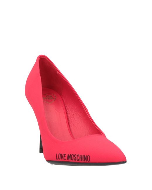 Zapatos de salón Love Moschino de color Pink