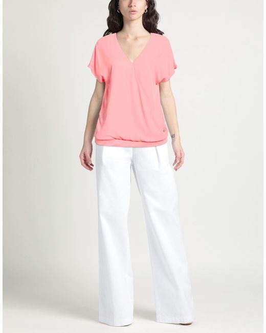 Xandres Pink Top Lyocell, Cotton, Elastane, Polyester