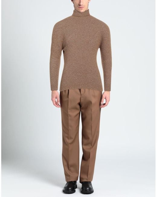 Alpha Studio Brown Turtleneck for men