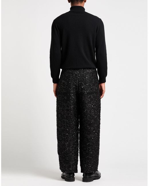 Valentino Garavani Black Pants Polyamide, Acetate, Textile Fibers, Silk for men
