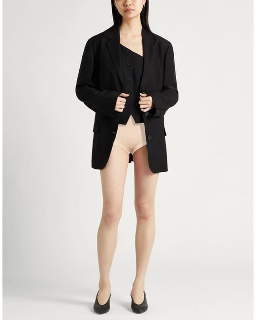 Roberto Collina Natural Shorts & Bermuda Shorts Viscose, Metallic Polyester