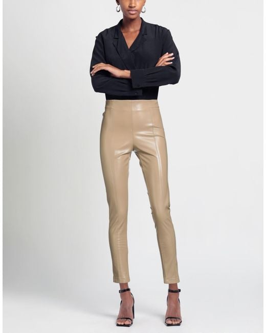 CROCHÈ Natural Camel Pants Polyester