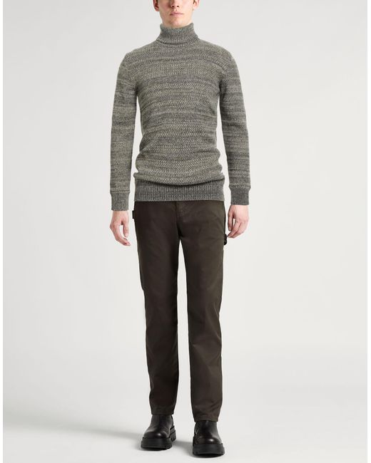 Roberto Collina Gray Turtleneck Wool for men