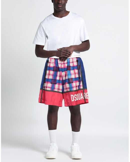DSquared² Red Shorts & Bermuda Shorts for men